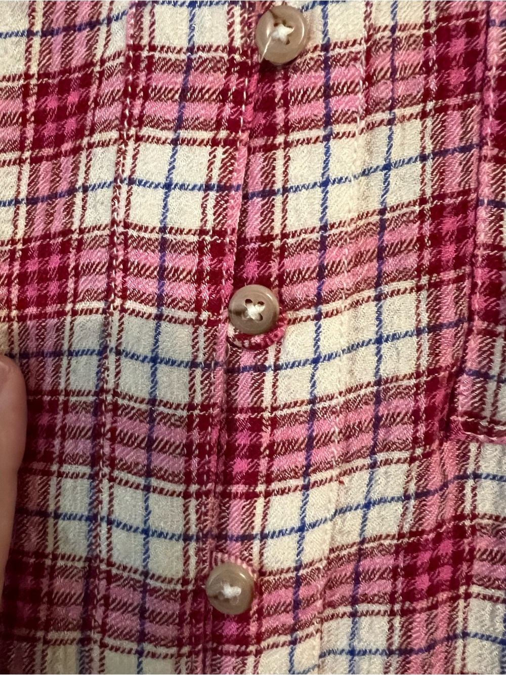 Pilcro Anthropologie Pink Keira Plaid Blouse Top | Ruffle Collar NWT XS #2627 - Picture 10 of 11